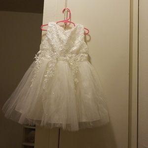 White tulle dress